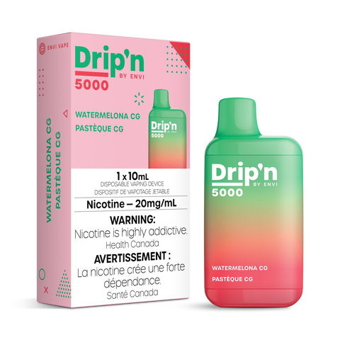 Drip'n 5000 Disposable by Envi - Watermelona CG