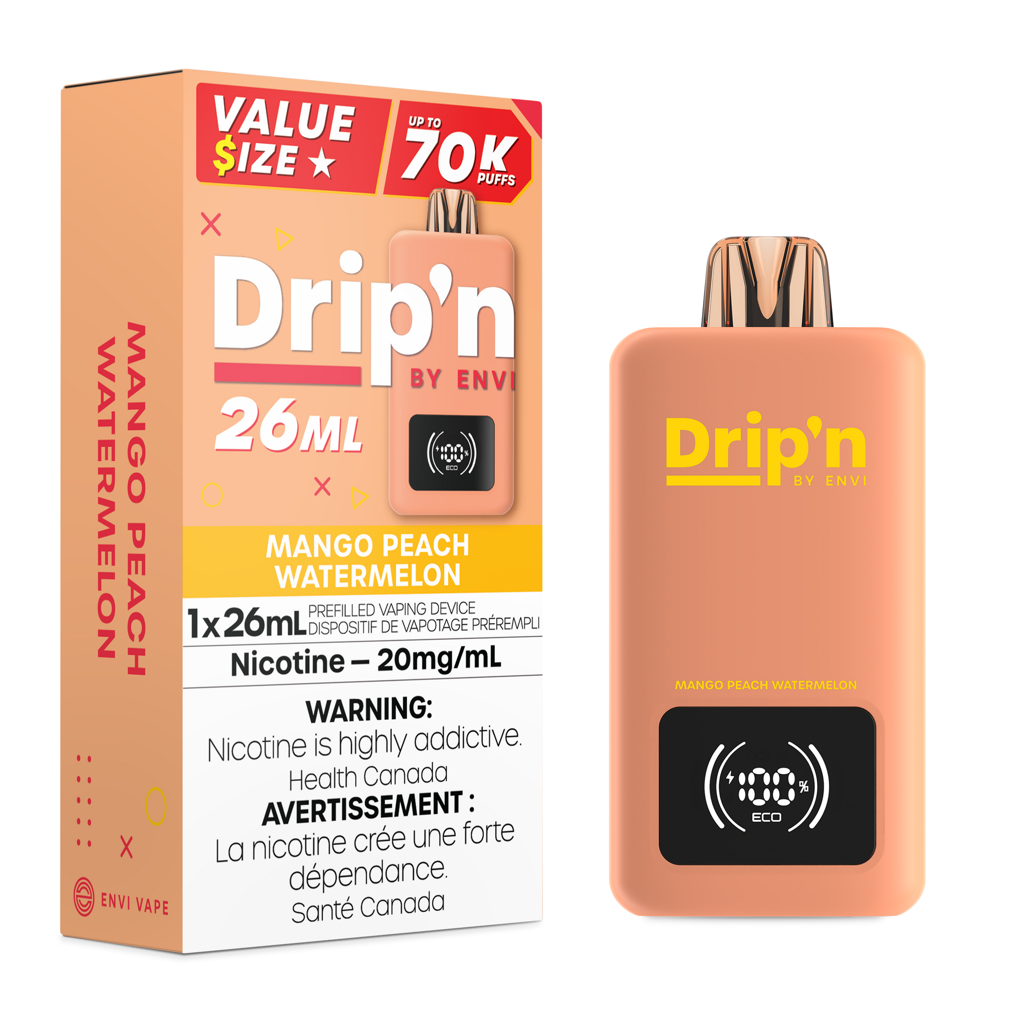 Drip'n 26mL - Mango Peach Watermelon