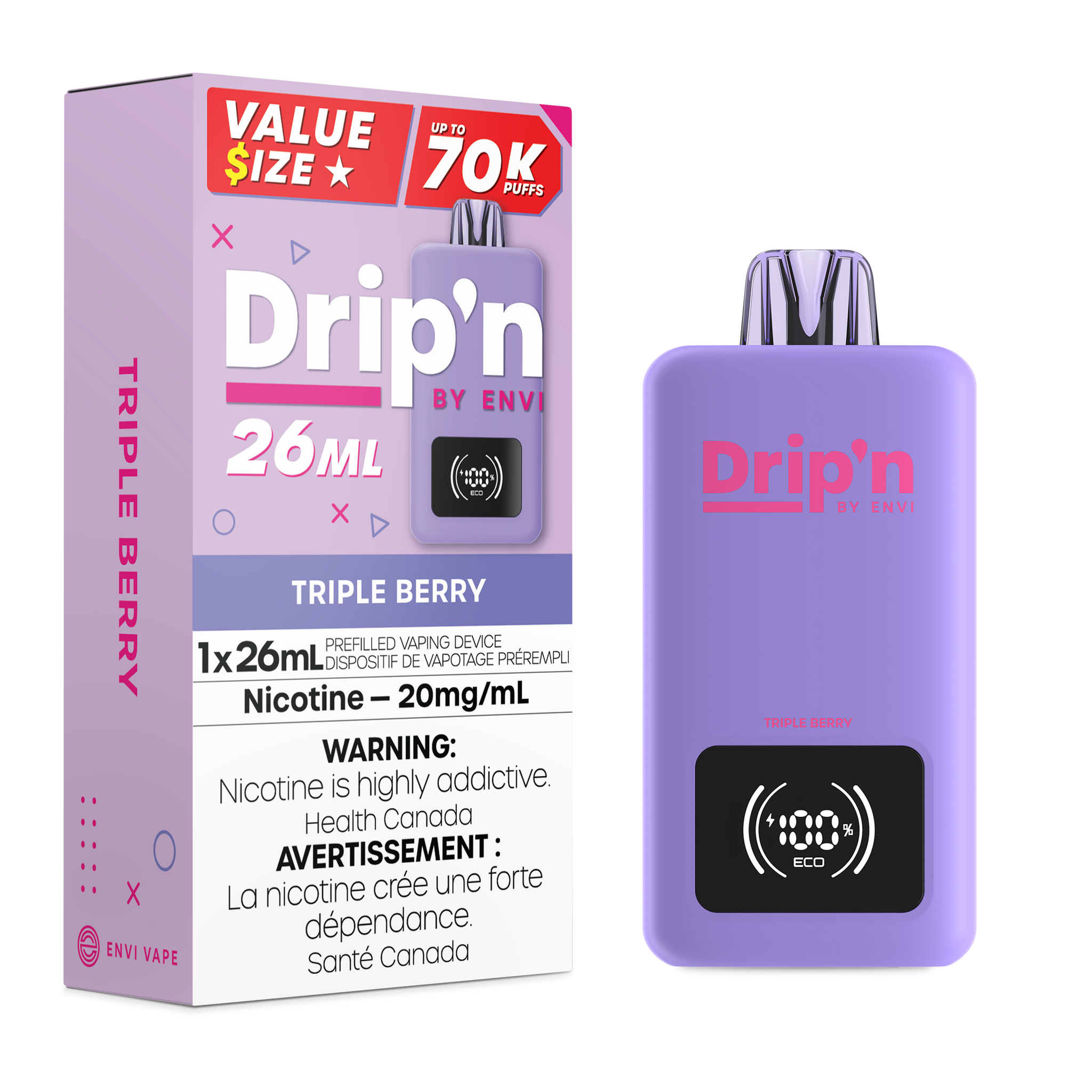 Drip'n 26mL - Triple Berry (BC/SK/NL/NS)