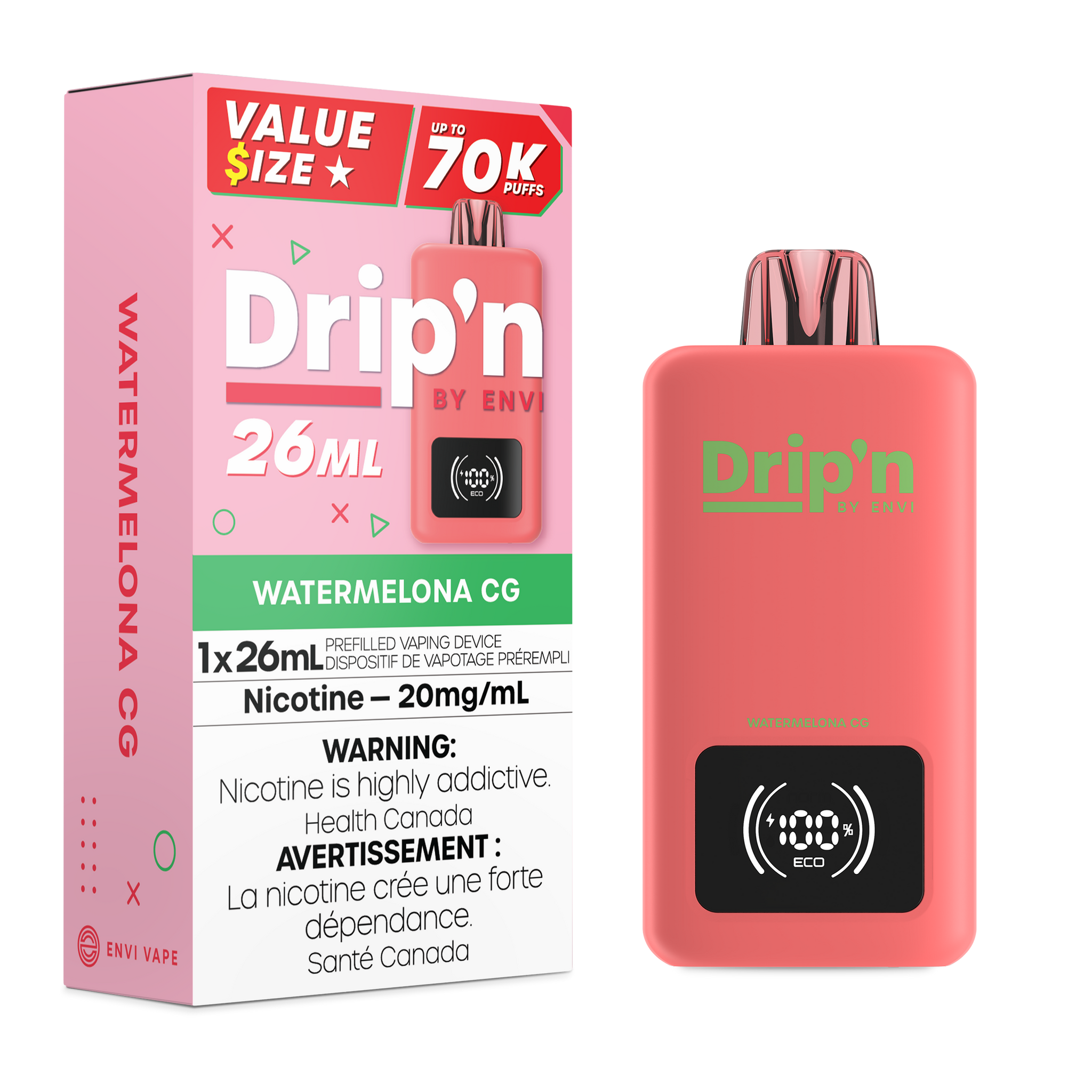 Drip'n 26mL - Watermelona CG