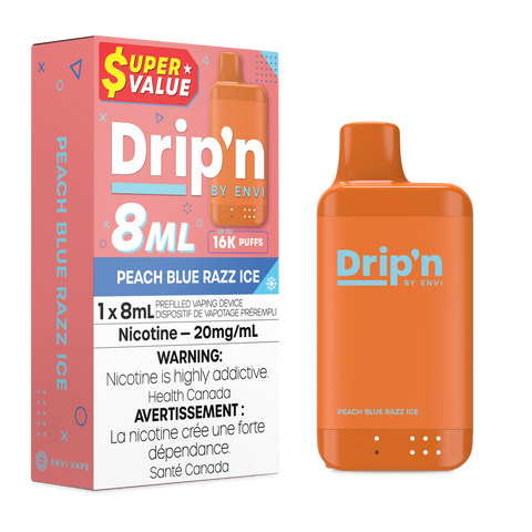 Drip'n 8mL - Peach Blue Razz Ice