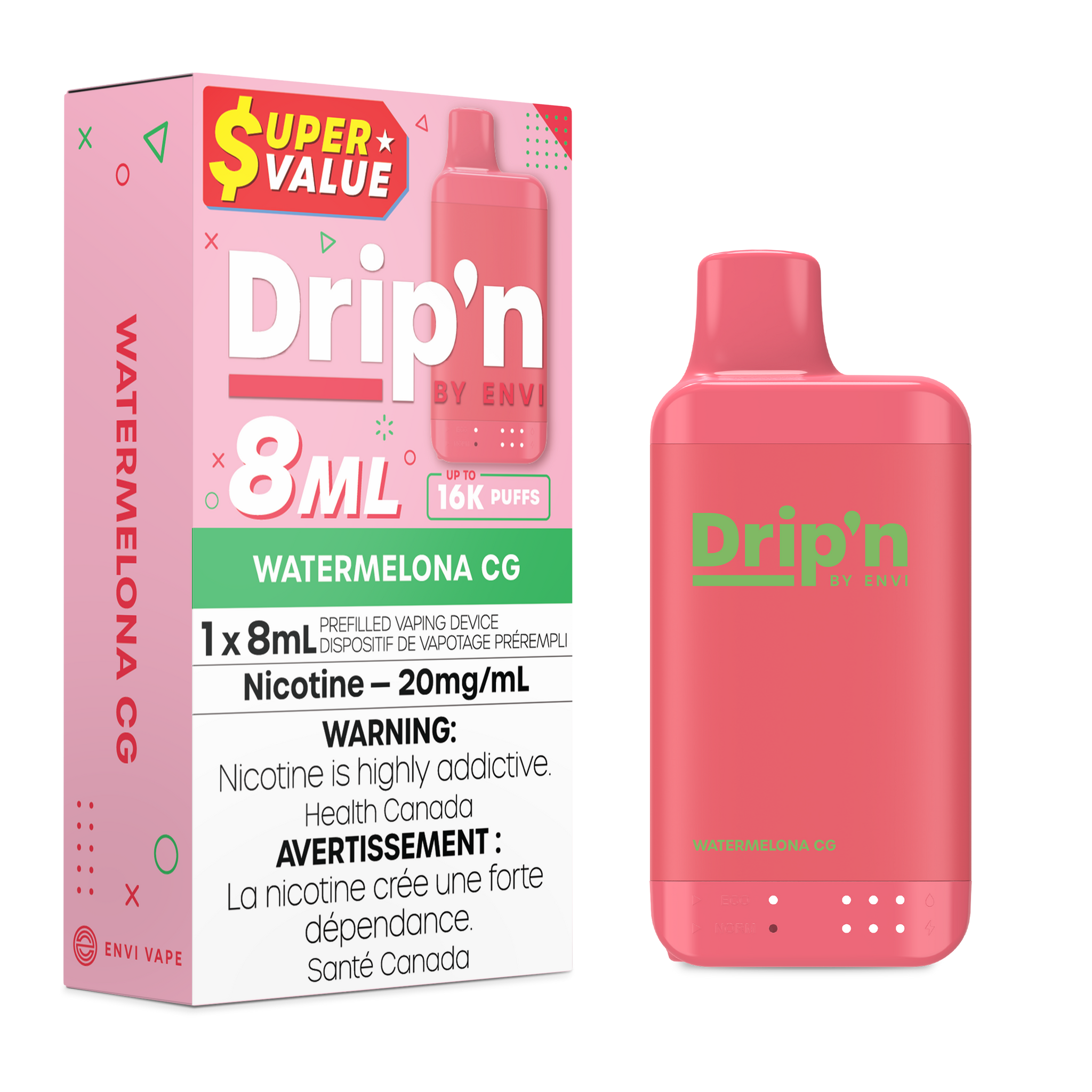 Drip'n 8mL - Watermelona CG