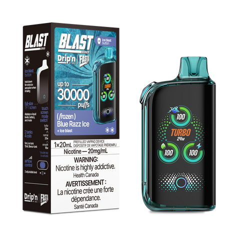 Drip'n Fasta Blasta 30K - Blue Razz Ice