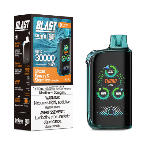 Drip'n Fasta Blasta 30K - Snazzy S Storm Ice