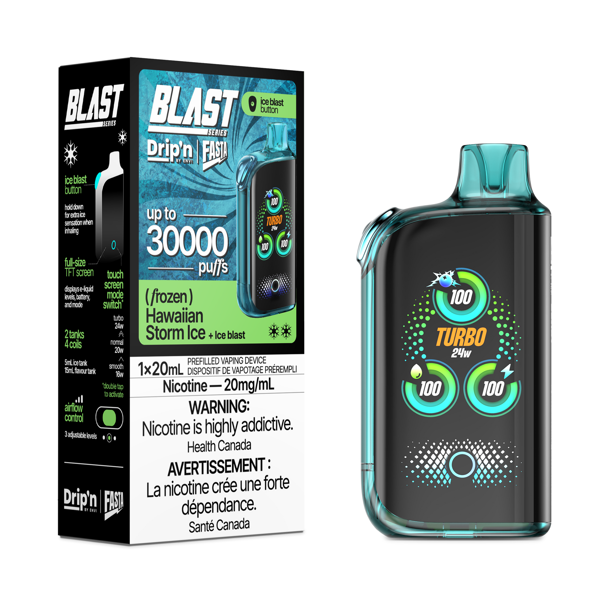 Drip'n Fasta Blast 30K - Hawaiian Storm Ice