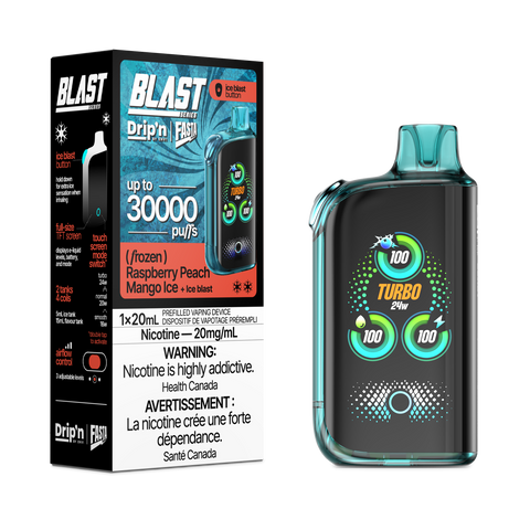 Drip'n Fasta Blasta 30K - Raspberry Peach Mango Ice