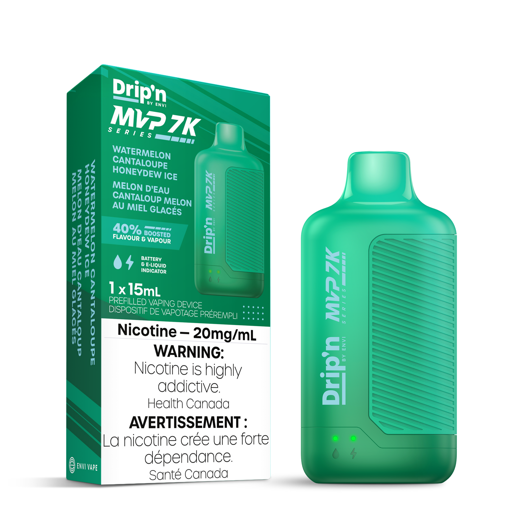 Drip'n MVP 7K by Envi - Watermelon Cantaloupe Honeydew Ice