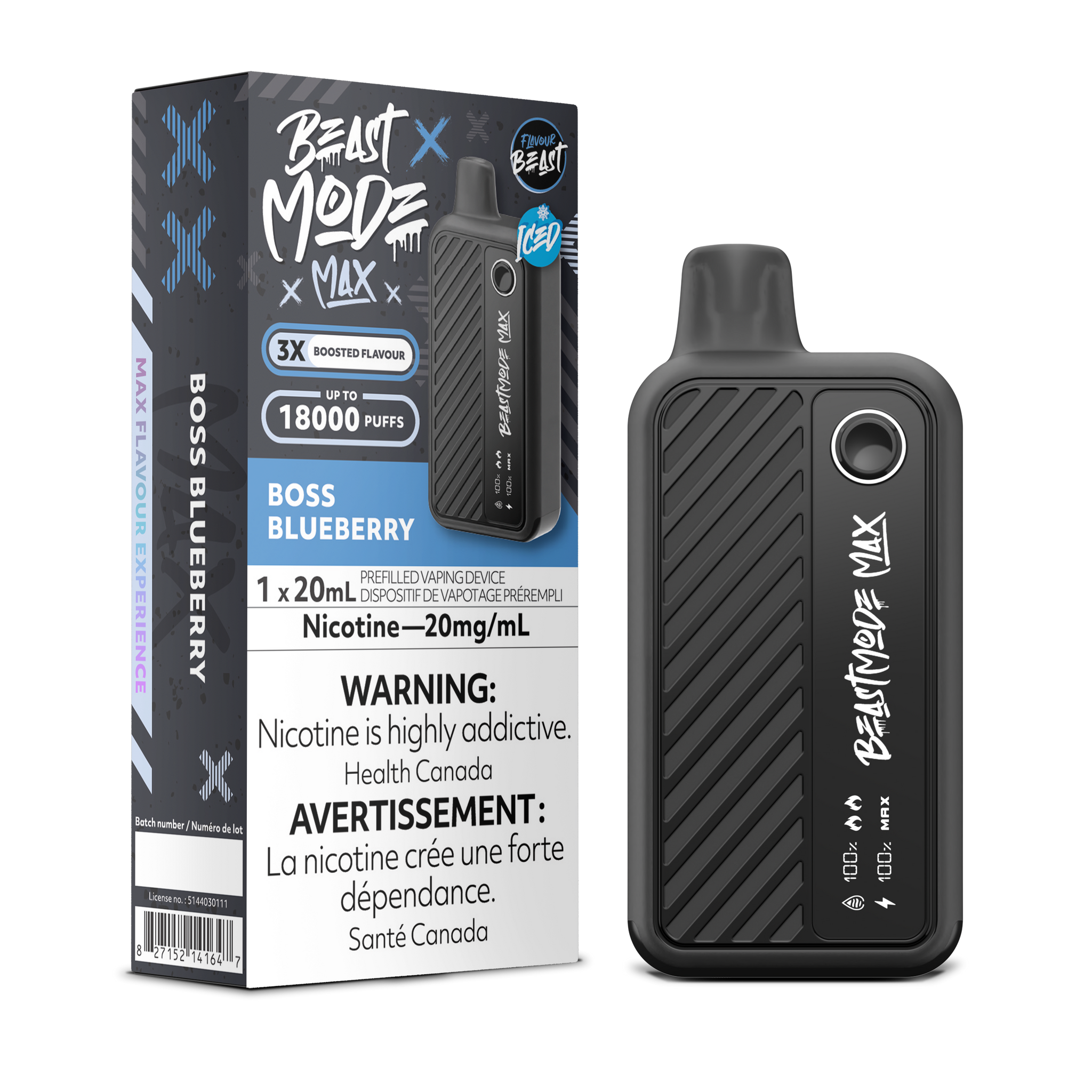 Flavour Beast BEAST MODE MAX - Boss Blueberry Iced