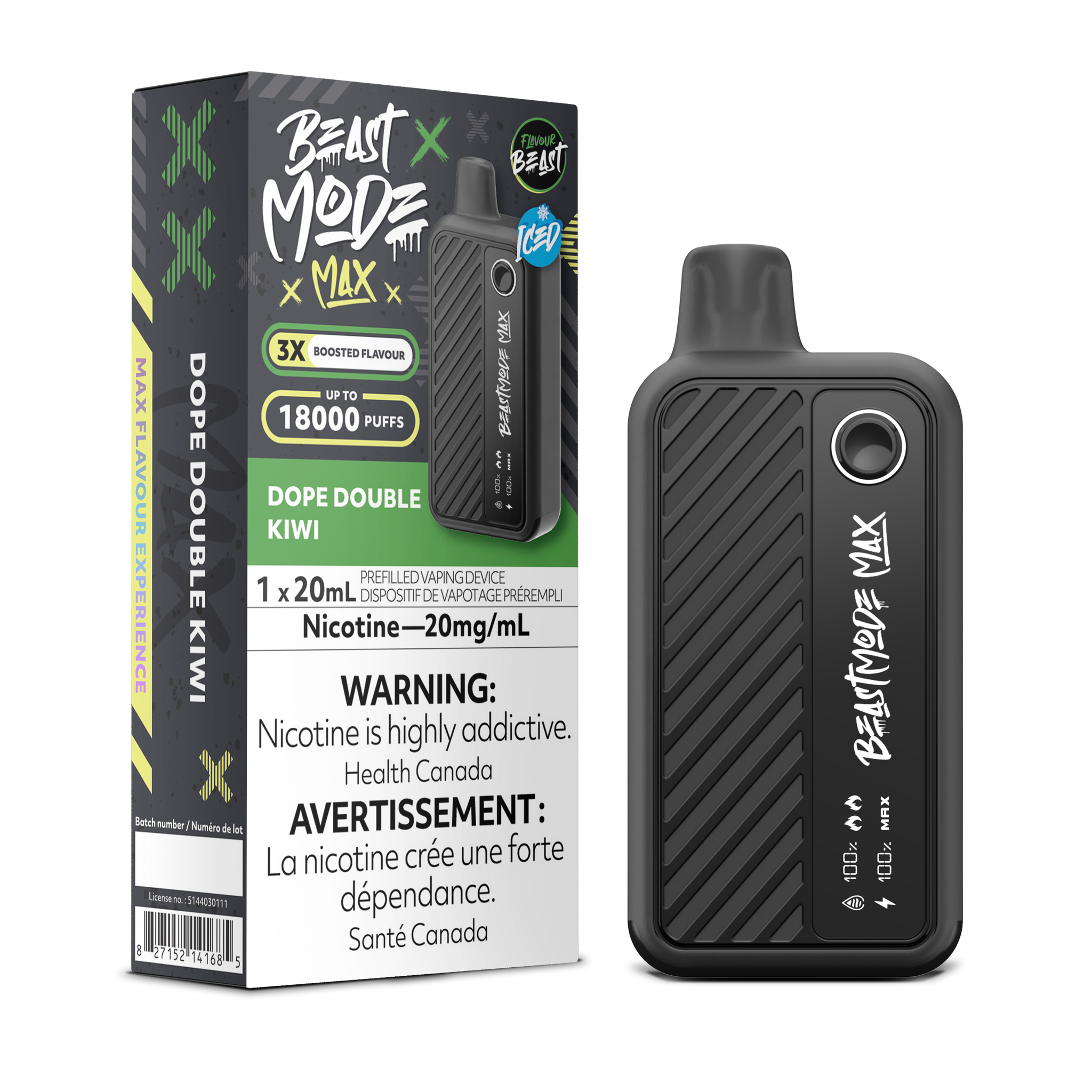 Flavour Beast BEAST MODE MAX - Dope Double Kiwi Iced