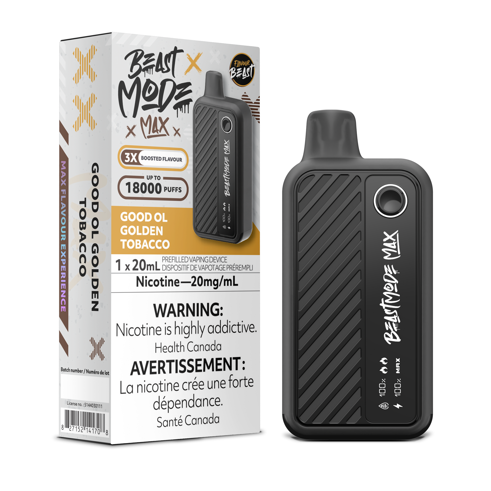 Flavour Beast BEAST MODE MAX - Good Ol Golden Tobacco