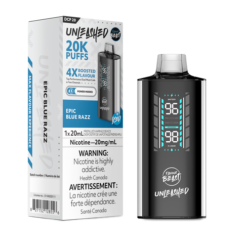Flavour Beast Unleashed DCP 20K - Blue Razz Iced
