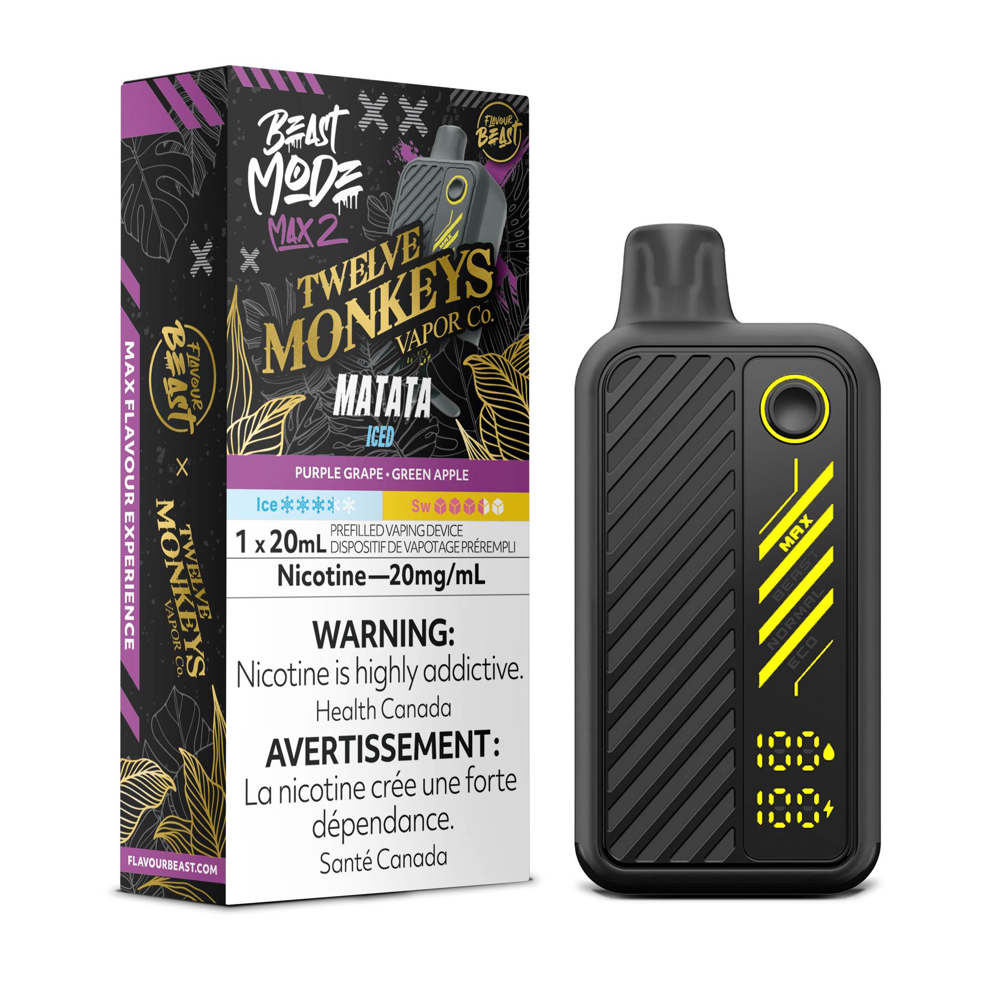 Flavour Beast + 12 Monkeys BEAST MODE MAX 2 - Matata ICED