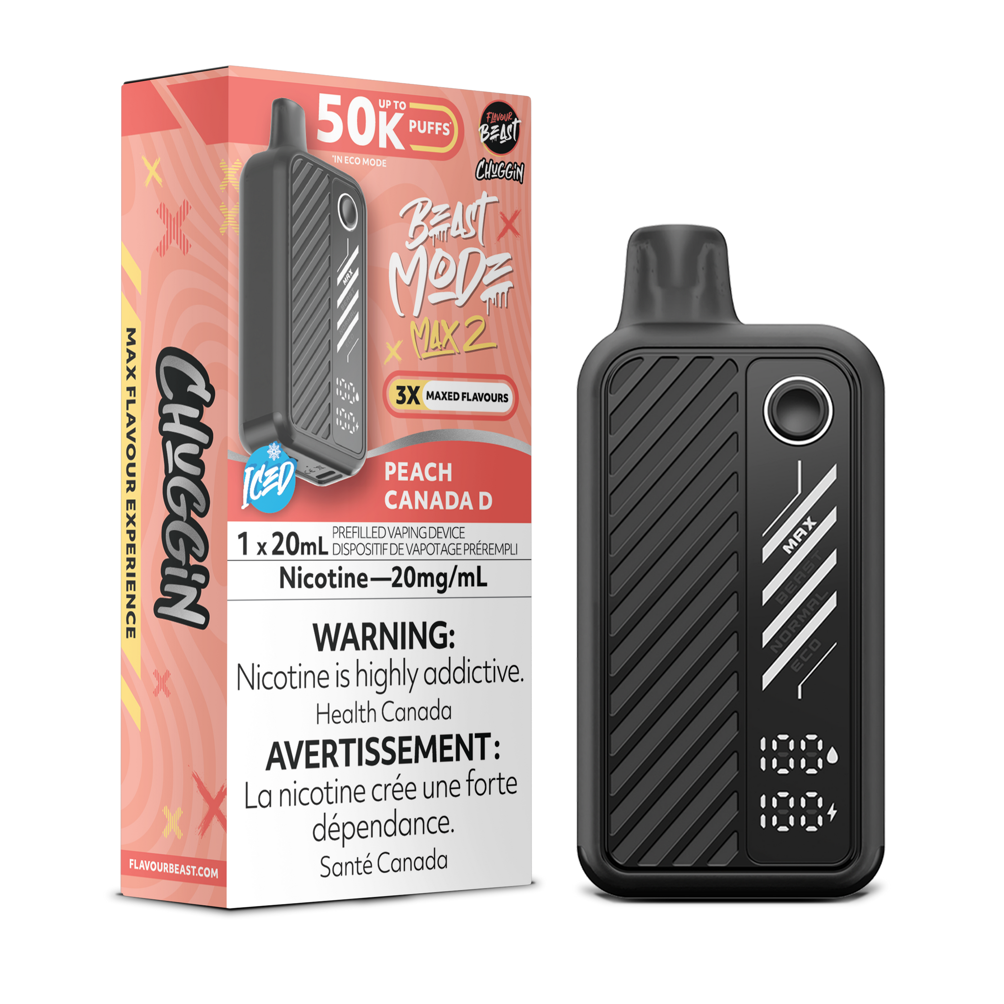 Flavour Beast BEAST MODE MAX 2 - Peach Canada D Iced