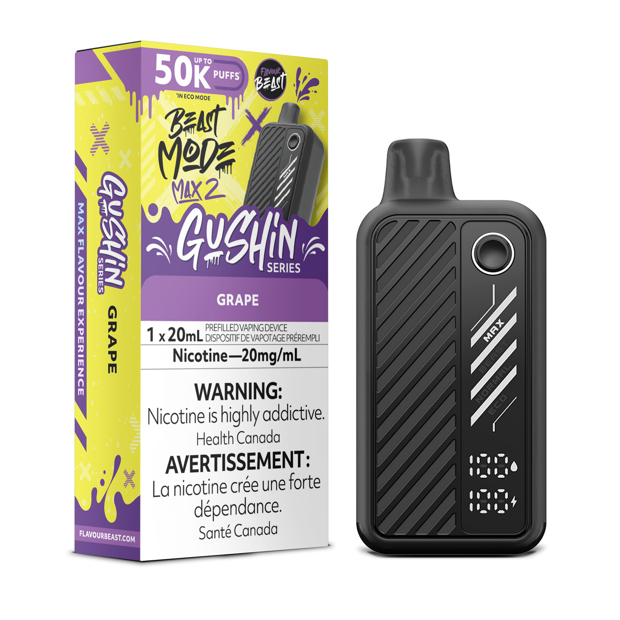 Flavour Beast BEAST MODE MAX 2 - Gushin Grape