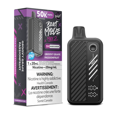 Flavour Beast BEAST MODE MAX 2 - Groovy Grape Passionfruit Iced