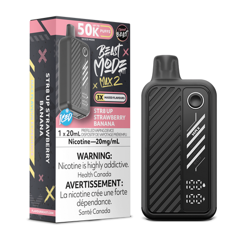 Flavour Beast BEAST MODE MAX 2 - STR8 Up Strawberry Banana Iced