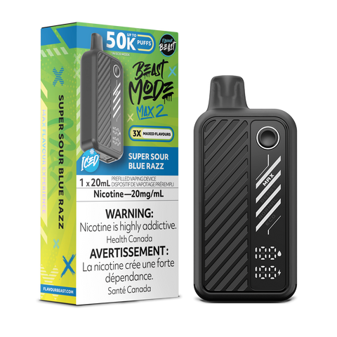 Flavour Beast BEAST MODE MAX 2 - Super Sour Blue Razz Iced