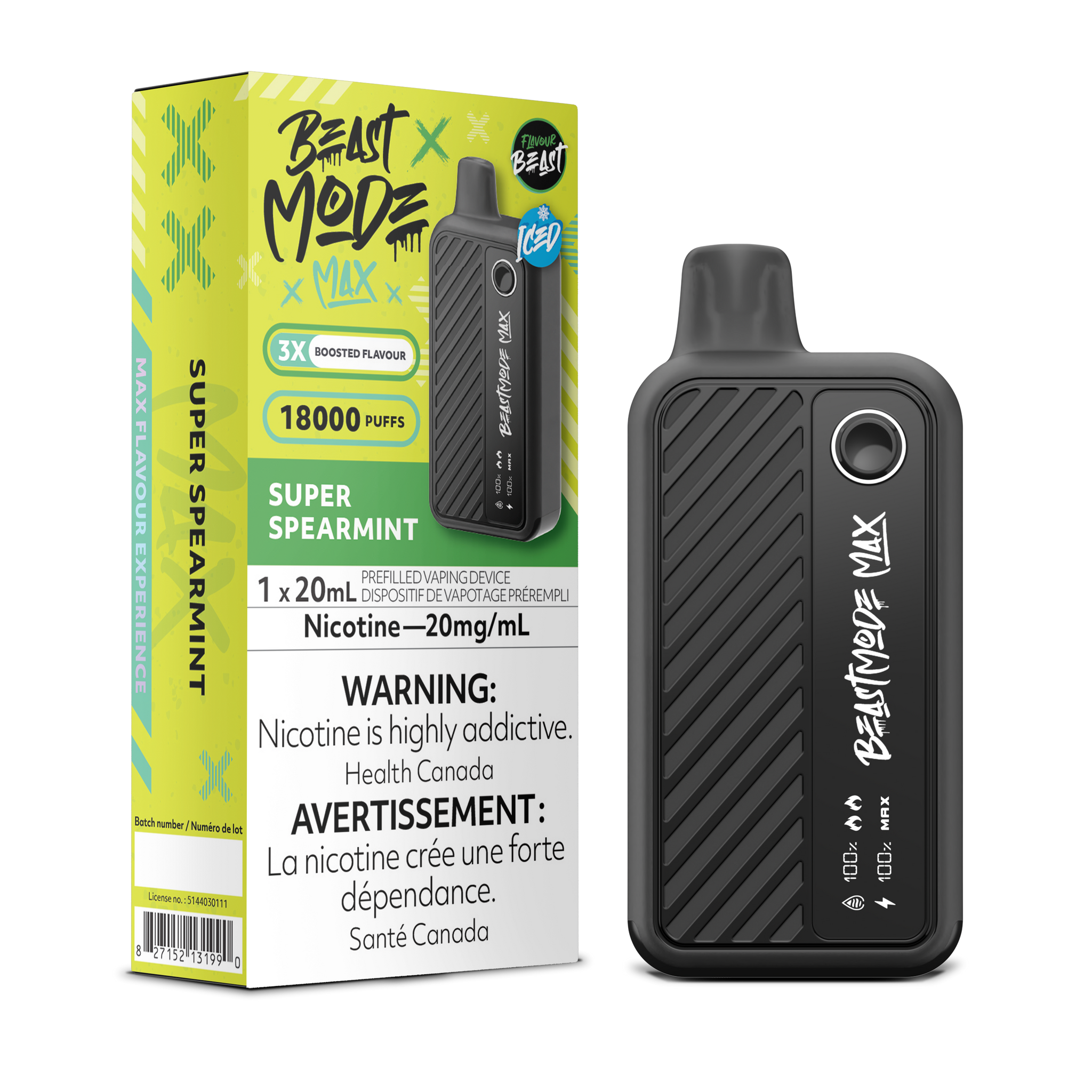 Flavour Beast BEAST MODE MAX - Super Spearmint Iced