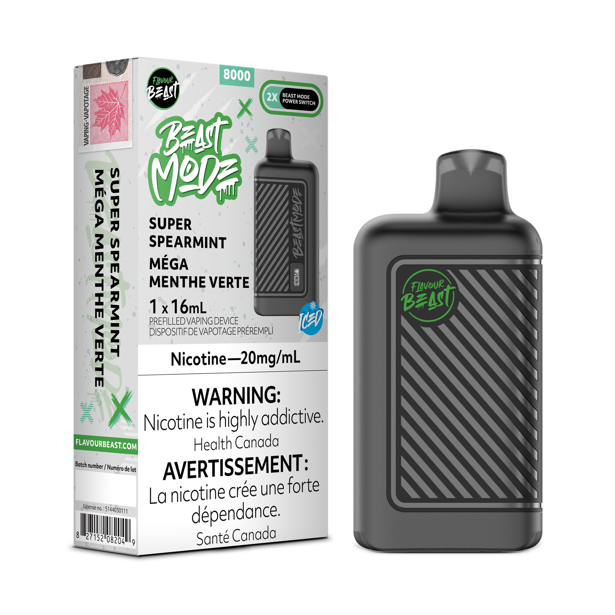 Flavour Beast BEAST MODE - Super Spearmint Iced
