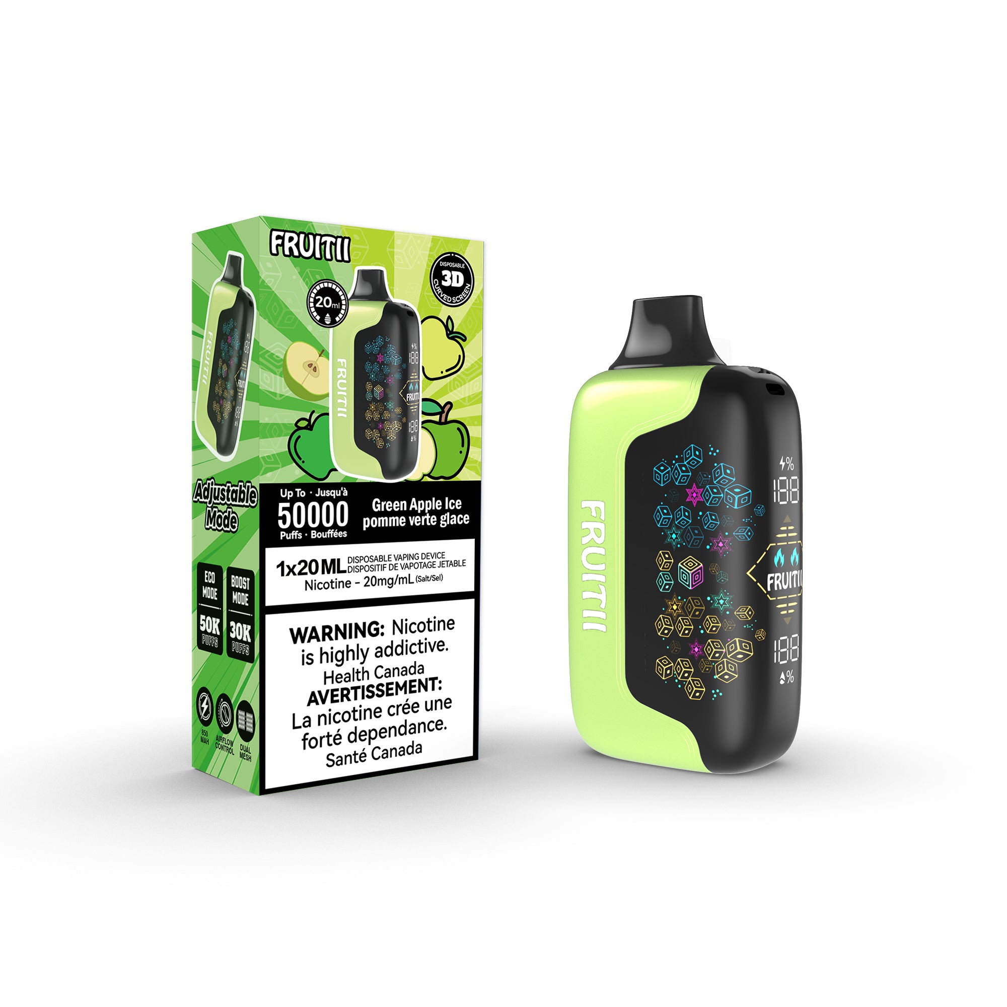 Fruitii 50K - Green Apple Ice