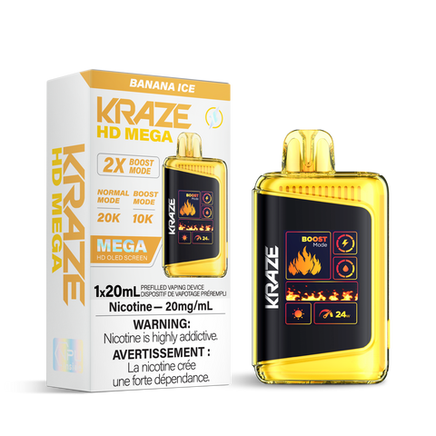 Kraze HD Mega 20K - Banana Ice