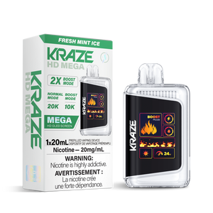 Kraze HD Mega 20K - Fresh Mint Ice (BC & SK ONLY)