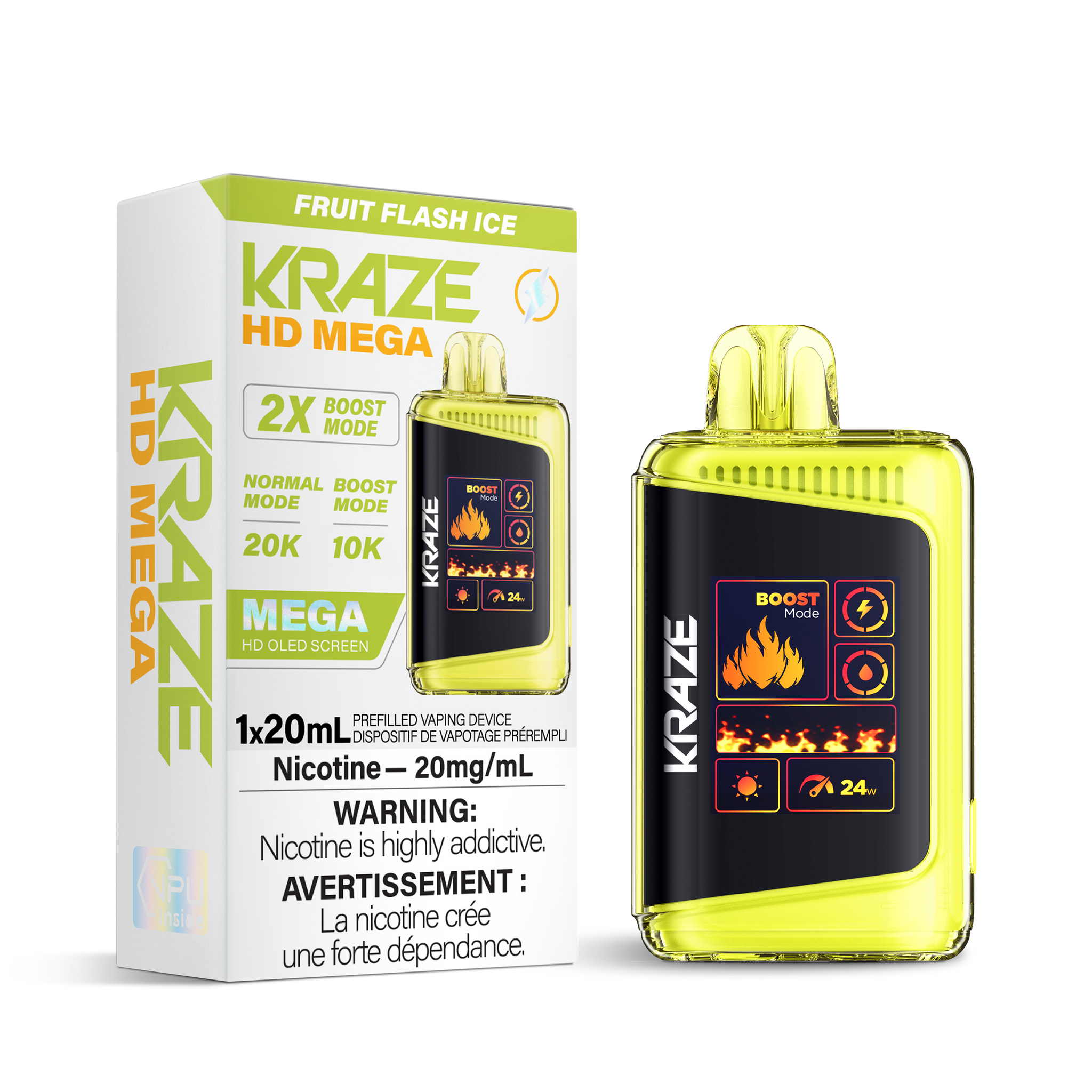 Kraze HD Mega 20K - Fruit Flash Ice (BC & SK ONLY)