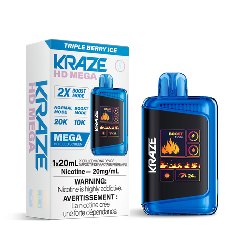Kraze HD Mega 20K - Triple Berry Ice