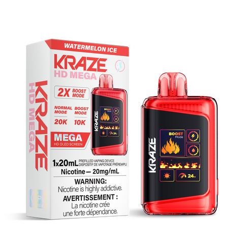 Kraze HD Mega 20K - Watermelon Ice
