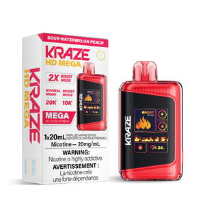 Kraze HD Mega 20K - Sour Watermelon Peach (BC & SK ONLY)