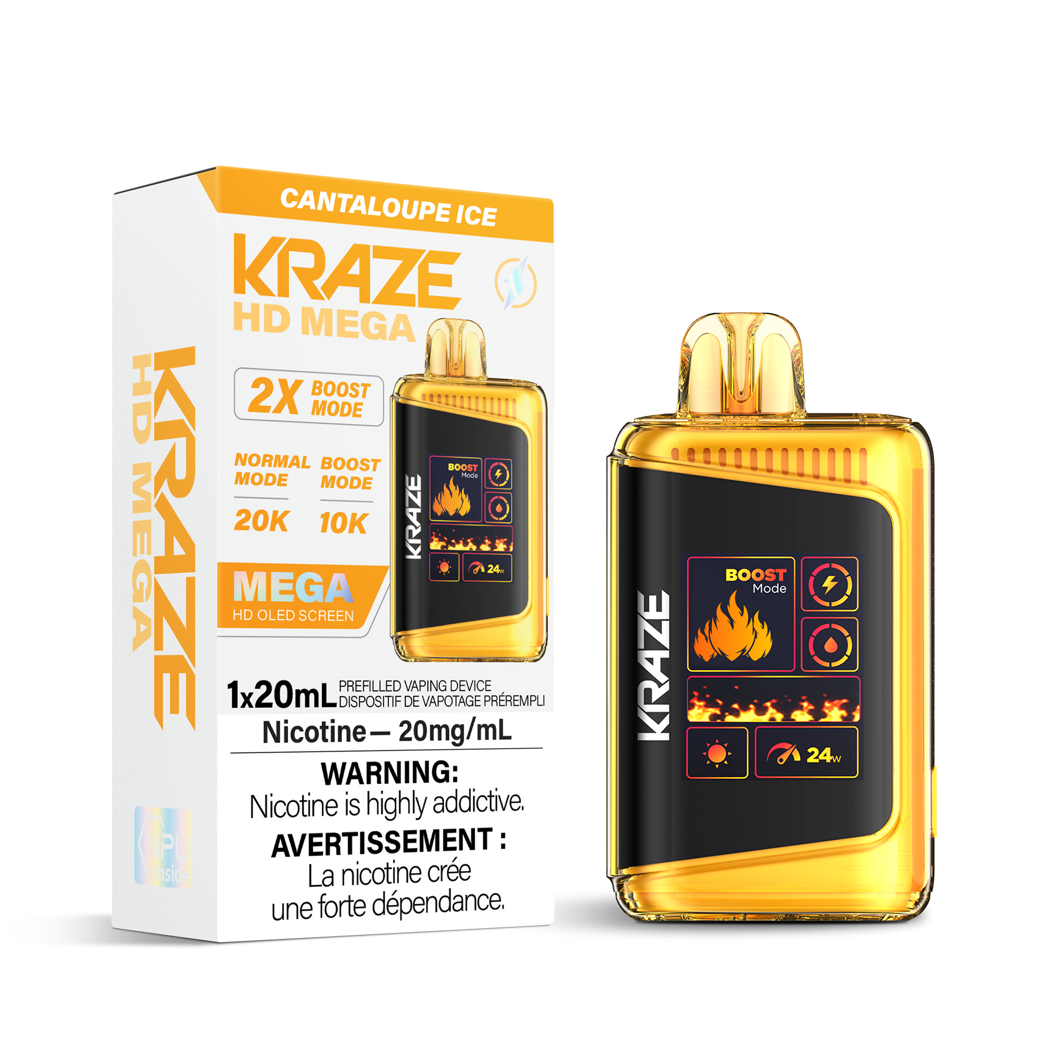 Kraze HD Mega 20K - Cantaloupe Ice (BC & SK ONLY)