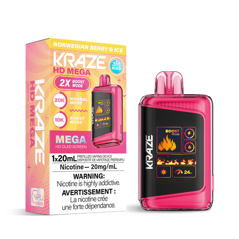 Kraze HD Mega 20K - Norwegian Berry G Ice
