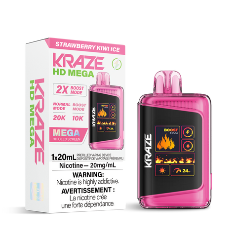 Kraze HD Mega 20K - Strawberry Kiwi Ice