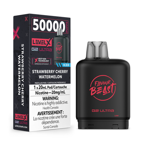 Level X Flavour Beast G2 ULTRA - Strawberry Cherry Watermelon Iced