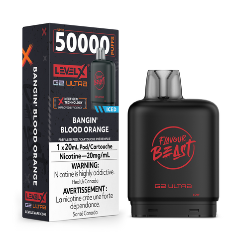 Level X Flavour Beast G2 ULTRA - Bangin' Blood Orange Iced