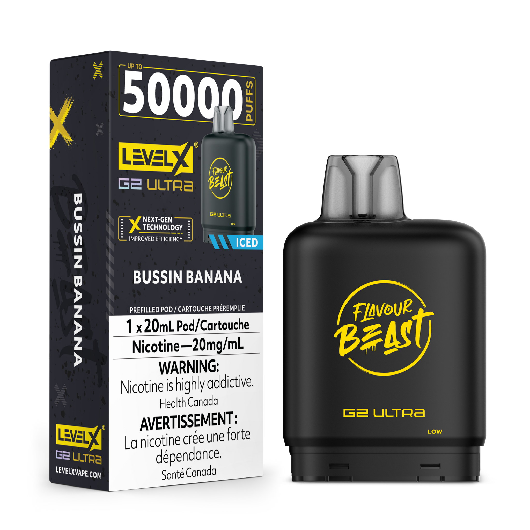 Level X Flavour Beast G2 ULTRA - Bussin' Banana Iced