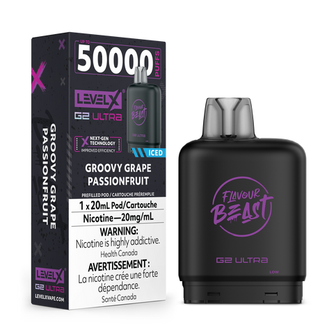 Level X Flavour Beast G2 ULTRA - Groovy Grape Passionfruit Iced