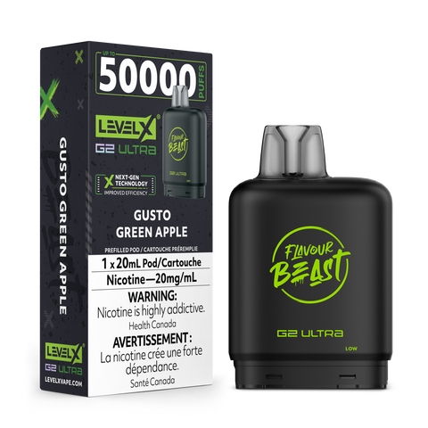 Level X Flavour Beast G2 ULTRA - Gusto Green Apple