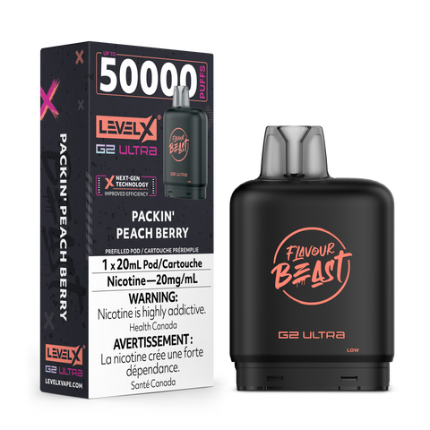 Level X Flavour Beast G2 ULTRA - Packin' Peach Berry