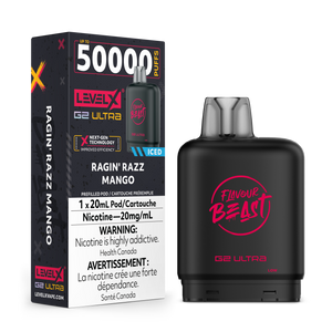 Level X Flavour Beast G2 ULTRA - Ragin' Razz Mango Iced