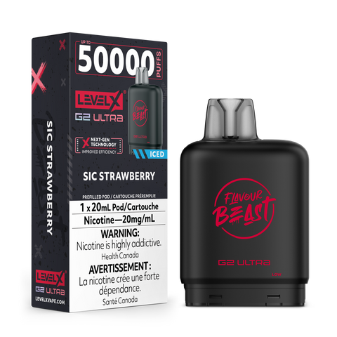Level X Flavour Beast G2 ULTRA - Sic Strawberry Iced