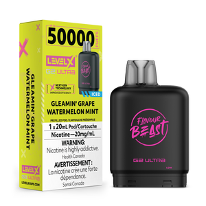 Level X Flavour Beast G2 ULTRA - Gleamin' Grape Watermelon Mint Iced