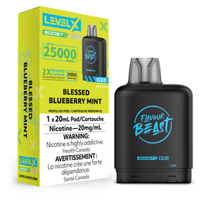 Level X Flavour Beast Boost - Blessed Blueberry Mint Iced