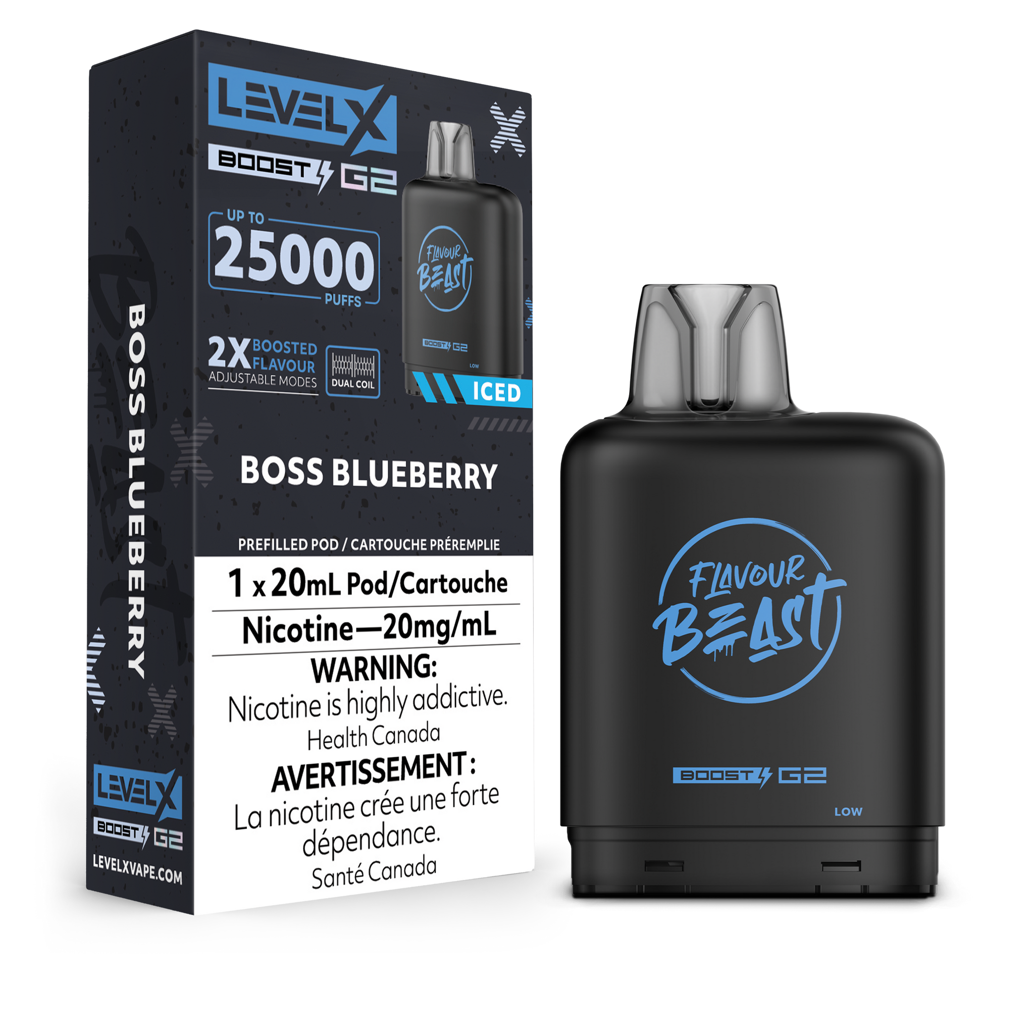 Level X Flavour Beast Boost - Boss Blueberry Iced