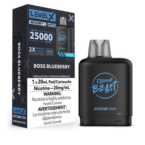Level X Flavour Beast Boost - Boss Blueberry Iced