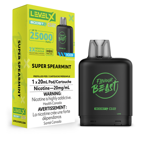Level X Flavour Beast Boost - Super Spearmint Iced