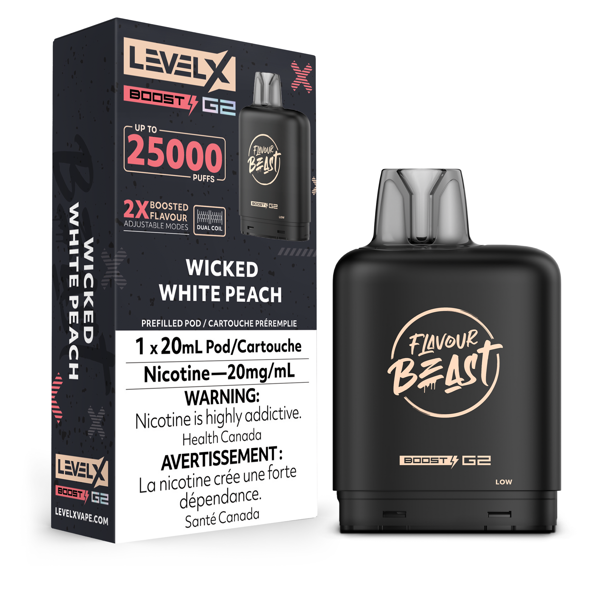 Level X Flavour Beast Boost - Wicked White Peach (BC & SK ONLY)