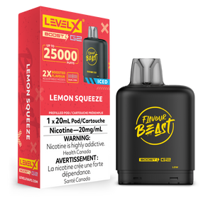 Level X Flavour Beast Boost - Lemon Squeeze Iced (BC & SK ONLY)