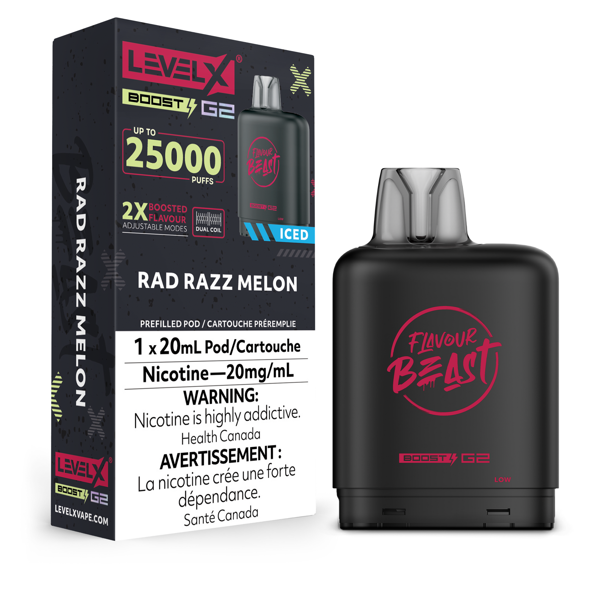 Level X Flavour Beast Boost - Rad Razz Melon Iced