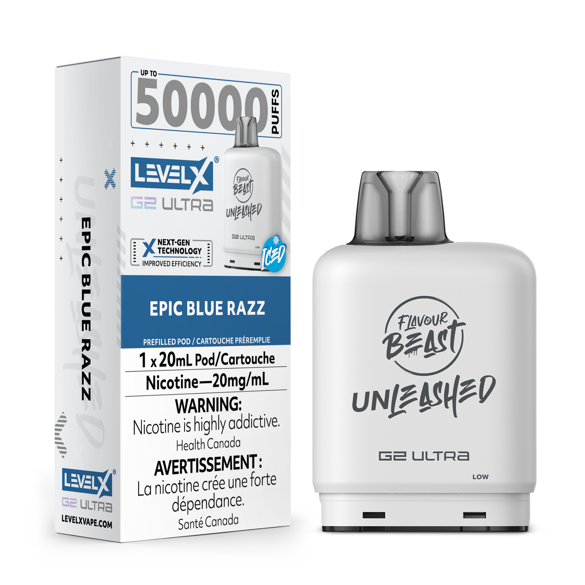 Level X FB Unleashed G2 ULTRA - Blue Razz Iced